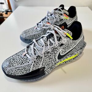 Nike Zoom GT 4 Cut Electric Pack Speckled White and Black Sneakers New 8